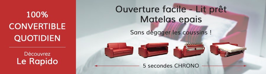 PETIT CONVERTIBLE COUCHAGE QUOTIDIENS